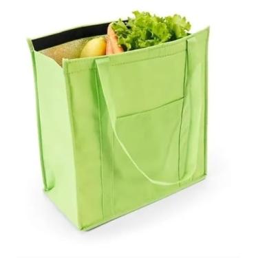 Imagem de Bolsa Térmica Quente e Frio para Marmita Lancheira para Passeio c/Fechamento em Velcro (Verde)