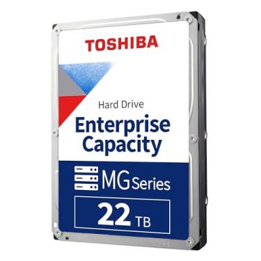 Imagem de Toshiba Disco rígido interno empresarial de 22 TB – HDD SATA de 3,5 polegadas da série MG para servidor, armazenamento, operação 24 horas por dia, 7 dias por semana, hiperescala, nuvem (MG10AFA22TE)
