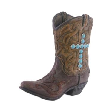 Imagem de WeiLaiKeQi Vaso de resina para escultura interna em formato de bota, decoração para casa, jardim, suporte para plantas, escritório doméstico