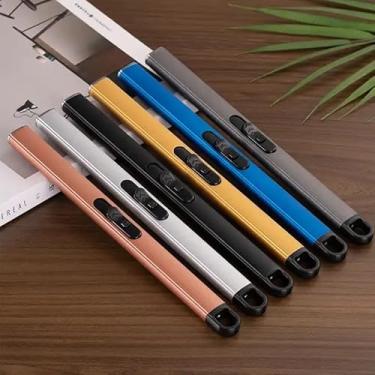 Imagem de Generic Isqueiro Elétrico De Arco Plasma Com Bateria Recarregável Usb, À Prova Vento E Sem Chama, Cabeça Retrátil, Fogos Artifício Premium Para Churrasco