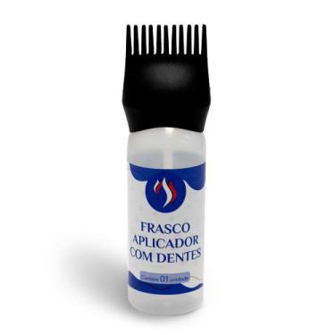 Imagem de Pente Frasco Aplicador de Tintura Preto 180ml - Santa Clara