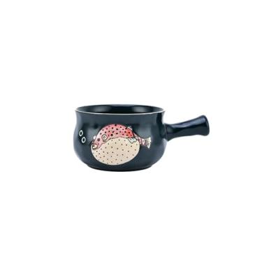 Imagem de Estilo japonês casa personalidade criativa bonito delicado prático leite prato de café da manhã - pote de leite (baiacu verde gordo)