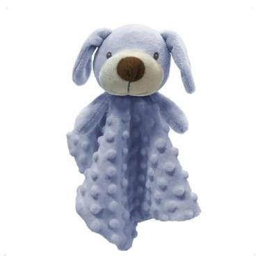 Imagem de Naninha Para Bebê Com prendedor de Chupeta Minha Primeira Naninha - Laço Bebe (Cachorro Azul)