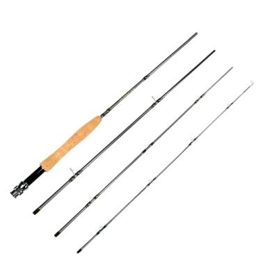 Imagem de Bigchub Vara De Pesca Com Mosca 6'8" 2-3Wt Ou 7'6" 3-4Wt 4 Peças Blanks Fibra Carbono Portáteis, Leves E Ação Rápida Para Viagens Em Riachos Água Doce (6 Pés 8" 2/3Wt)