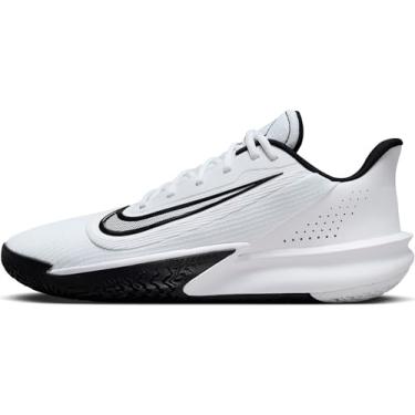 Imagem de Nike Tênis de basquete unissex Precision 7 para adultos, Branco/preto, 35/36 BR