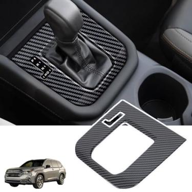 Imagem de Capa de painel de alavanca de câmbio de caixa de engrenagens para carro compatível com Subaru Forester 2025, console central, botão de mudança de marcha, painel de console, acessórios de decoração de