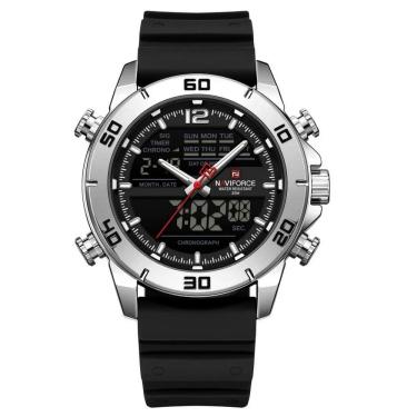 Imagem de Relógio masculino esportivo digital dual display esportivo à prova d´agua