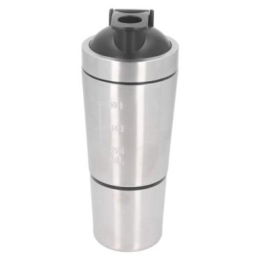 Imagem de aqxreight Shaker Garrafa de 800 Ml de Aço Inoxidável Com Liquidificador de Shaker Portátil de Proteína Portátil para Mixes de Proteína Esportiva Aço Inoxidável: Mad Garrateína Garraqueproteínas