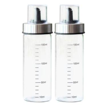 Imagem de Kit 2 Garrafas para Azeite Vinagre com Dosador Medidor Galheteiro 540m