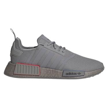 Imagem de adidas Tênis masculino casual NMD R1 com cadarço - Verde, Cinza, três, 36