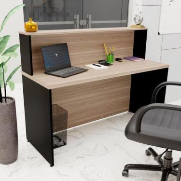 Imagem de Balcão Atendimento Recepção Consultório 140x60cm - Netmobil