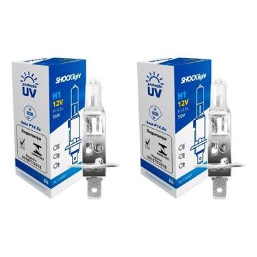 Imagem de Kit 2 lâmpadas halogena standart h1 12v 55w shocklight