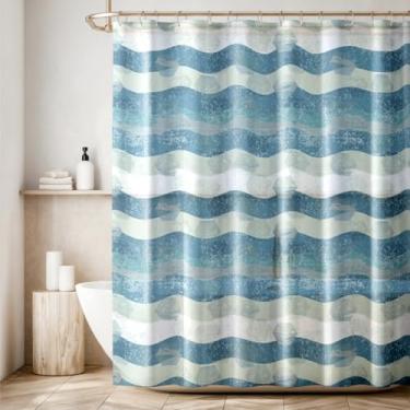 Imagem de 2 Cortina Box Banheiro Antimofo Ganchos 180x180 Pev Es M03