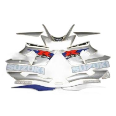 Imagem de Kit Adesivo Suzuki Gsxr1000 2002 Azul/Prata - Spts