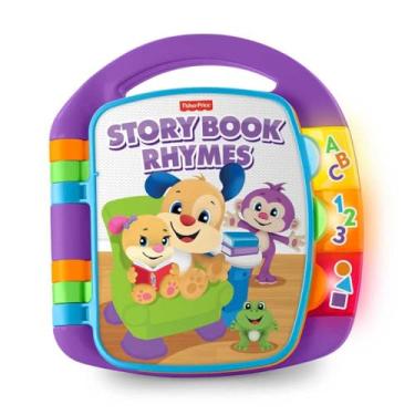 Imagem de Fisher-Price Aprender e Brincar Brinquedo para Bebês Livro de Rimas para crianças a partir de 6 meses