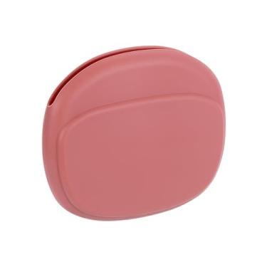 Imagem de HARFINGTON Capas para fones de ouvido, organizador de capa de fone de ouvido com fio, capa de silicone pequena para cabo USB, fones de ouvido, vermelha