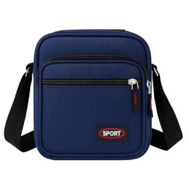 Imagem de Shoulder Bag - Bolsa Transversal Unissex Resistente à Água com Alça Ajustável para Viagens e Uso Diário