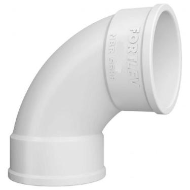 Imagem de Curva 90 Esgoto Fortlev 50mm Curta, Branco