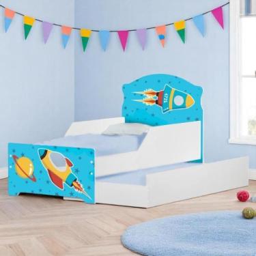 Imagem de Bicama Infantil Uly Foguete Espacial com Colchões - Kids Mobili
