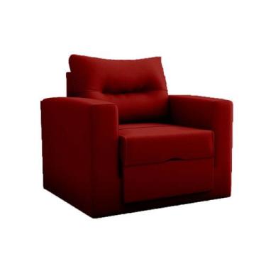 Imagem de Poltrona-Cama Marlene Solteiro - Veludo - Matrix, Veludo Bordô