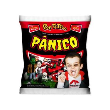 Imagem de Pirulito Pop Tattoo Pânico 400g - Florestal