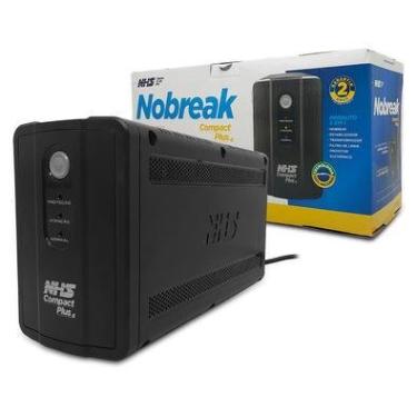 Imagem de Nobreak 1200va Nhs, Compact Plus 4, Bivolt Aut, S/120v, Bat. 2x7ah/12v, 8 Tom, USB - 90.c1.b01202