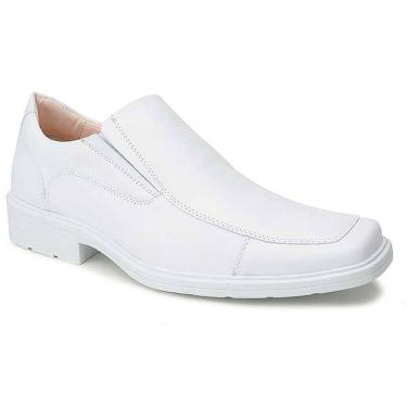 Imagem de Sapato Social Masculino Fechado Elástico Branco 114-0002