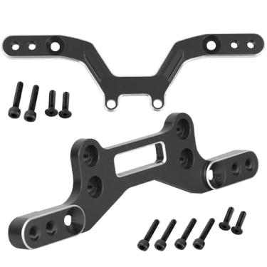 Imagem de RCYouHott RC Front and Rear Shock Tower Damper Plate Set Upgrades Part for 1/18 Typhon Grom RC Car,Aluminum Shock Tower/Shocks Mount Hops Up,Black