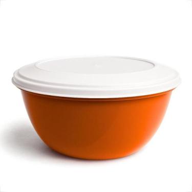 Imagem de Kit Bowl Saladeira Oval 4,6 Litros Plástica Multiuso Para Servir Alime