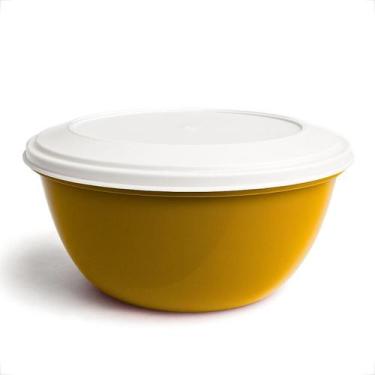 Imagem de Kit Bowl Saladeira Oval 4,6 Litros Plástica Multiuso Para Servir Alime
