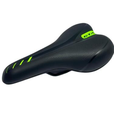 Imagem de Selim Banco Gel Confortável GTA MTB Speed Ergonômico, Verde, Grama
