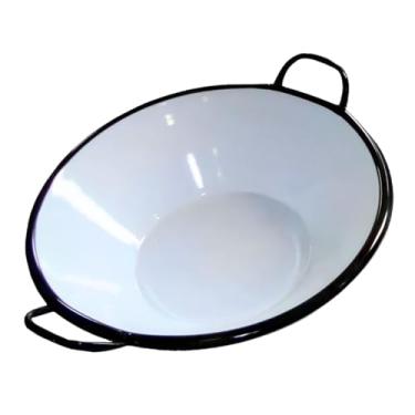 Imagem de Tacho Esmaltado com Alça N22 Pastel Salgados Churros Batata Frita Em Geral 19 Litros