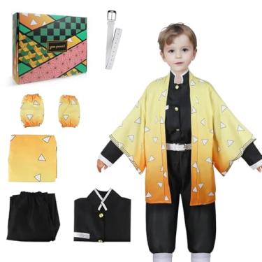 Imagem de Kahopy Anime Cosplay Costume Kids Uniform, Halloween Kimono Role Play Outfit Set for Boys and Girls