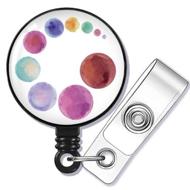 Imagem de SEIRAA Doula Carretel de crachá de nascimento Doula presente para trabalhador de nascimento Clipe de crachá de parto pós-parto Doula Presente (10 círculos br)