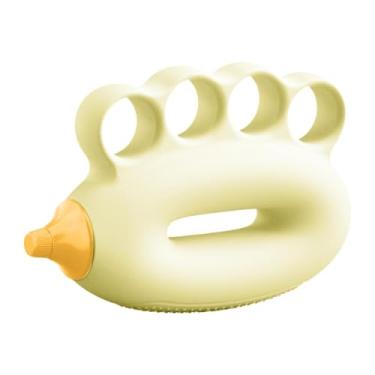 Imagem de Deevoka Fortalecedor de preensão manual para crianças, bola de exercícios para as mãos, treinamento de força, níveis de resistência ajustáveis ​​de 10 a 15, Amarelo