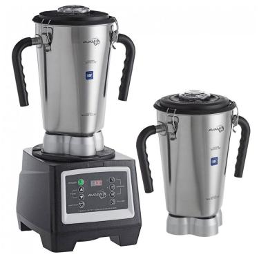 Imagem de Liquidificador Industrial de Alimentos em Aço Inoxidável de 3,78 Litros AvaMix BX1GRGT2J com Temporizador e 2 Recipientes