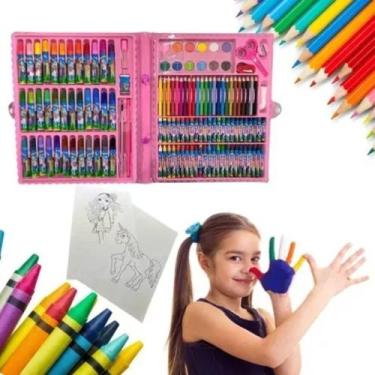 Imagem de Estojo de Pintura Unicórnio Para Colorir 150 pçs Aquarela - TOYS