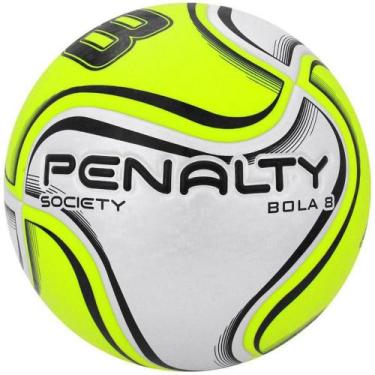 Imagem de Bola Society Penalty Se7e 8 X Branco/Amarelo, Prata e Verde limão, Úni