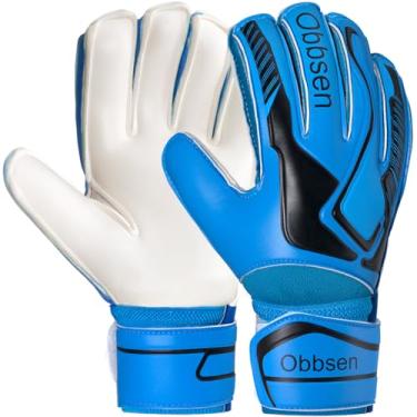 Imagem de Luvas de goleiro de futebol com espinhos de dedo, luvas de goleiro de futebol para crianças, jovens e adultos, luvas de goleiro respiráveis de látex antiderrapante com proteção de dedo, homens