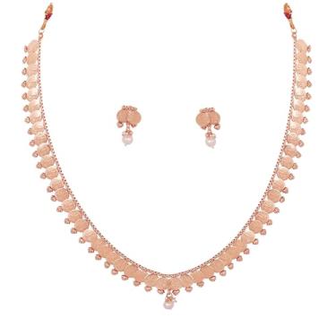 Imagem de Touchstone NOVO Bollywood indiano feito à mão finamente em relevo étnico hindu fortuna riqueza deusa Lakshmi moeda Ginni forma designer templo jóias inspirado conjunto em tom dourado para mulheres.