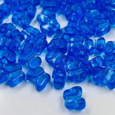 Imagem de Miçanga Borboleta 13x10mm 10pçs Azul Passante Bijuterias 8g - Macall