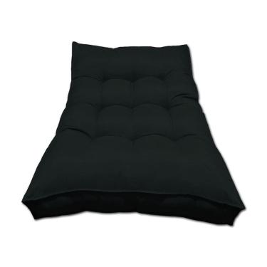Imagem de Almofada Futon Alto Oxford 120X80 Gigante Qualidade Preto