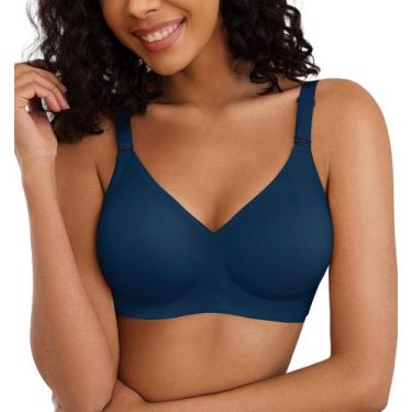 Imagem de Sutiã Avidlove Seamless Push Up Bralettes, cobertura total, azul marin