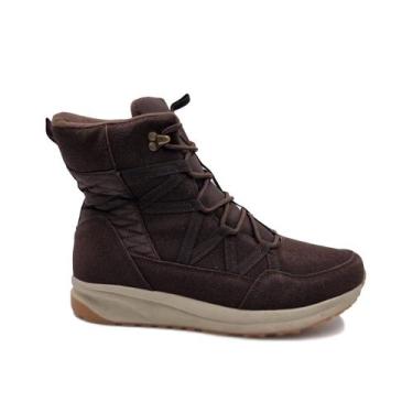 Imagem de Bota feminina colorida de renda, camurça, cinza e marrom - Lightbek Of