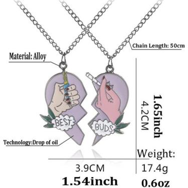 Imagem de Colar para Melhores Amigos Amigos 2 Conjunto Teen Girls BFF Chic H - H