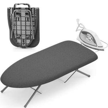 Imagem de Tábua de passar roupa de mesa KINGBOARD Small com descanso de ferro 30