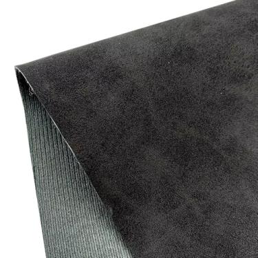 Imagem de Rolo De Tecido PU Fosco De Camurça Sintética - À Prova D'água, 0,8 Mm De Espessura, 1 Peça - Textura Transparente, Forro De Feltro Macio Para Sofá, Roupa, Faça Você Mesmo(Black,20cmx30cm)