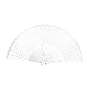 Imagem de kowaku Ventilador de mão de metal, acessório de moda fácil de transportar, portátil para mulheres e homens, ventilador de mão resistente