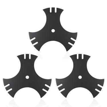 Imagem de Manioiity 781-0748-0637 9 x 5/8 Lâminas de corte de furo central 781-0748 para MTD Troy-Bilt TB554 TEB515 Craftsman 247762460 247772460, 3-Side Edger Star Blades Cub Cadet Edgers Replace 981-981-0748