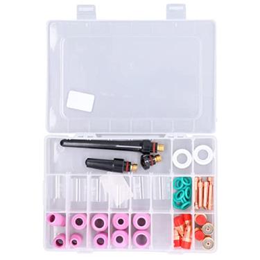 Imagem de Kit de acessórios de soldagem TIG 49 peças WP-17/18/26 Conjunto de ferramentas de pinça de bocal de tocha